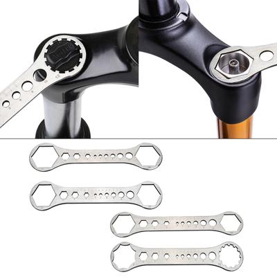 Llave para Horquilla de Bicicleta Llave para Tapa de Suspensión Herramienta de Reparación de Horquilla Delantera para Bicicleta de Montaña Carretera Extracción de Horquilla Fácil de Usar