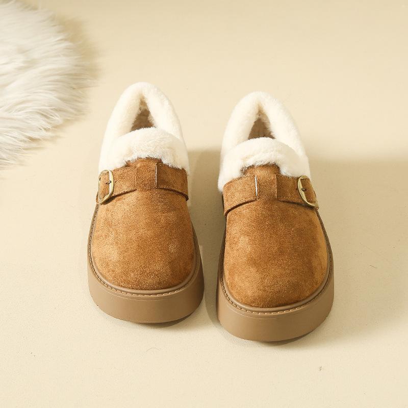 Women's Soft Elastic Winter Warm Cold Padded Snow Boots Thick Bottom Non-slip Wear Outdoor Leisure Sports Cotton Boots Fur Shoes