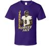 T-shirt pour Fan de Sport Lamar Jackson Visage Souriant Look Rétro
