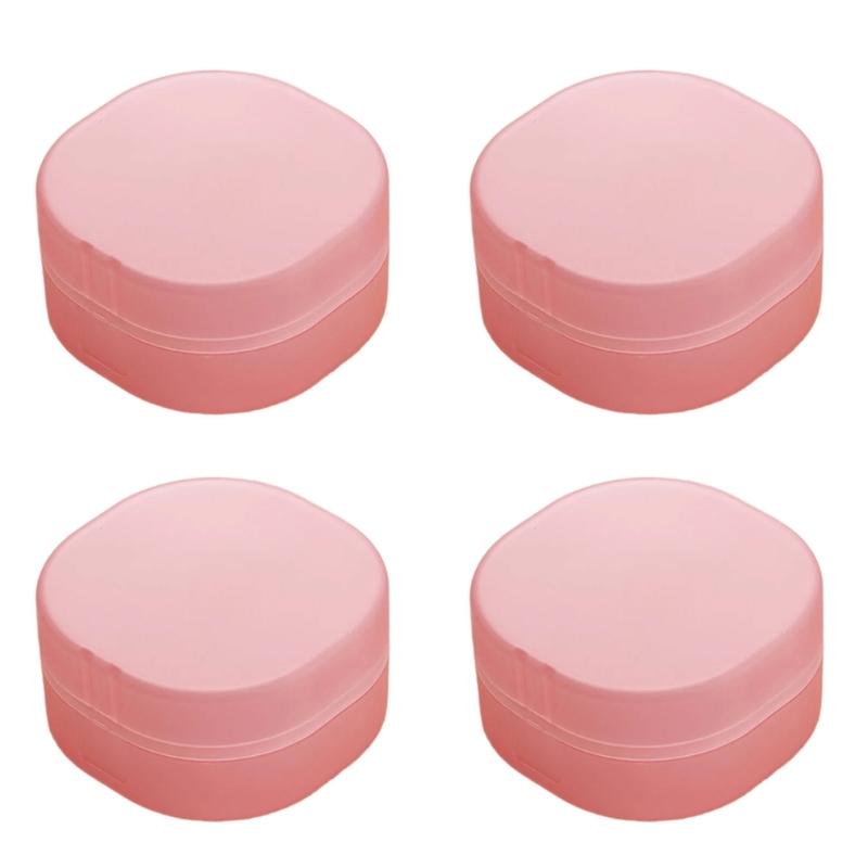 Compact Plastic Makeup Cotton Storage Box Square Design Clear Container Dustproof Lid For Small Spaces Travel