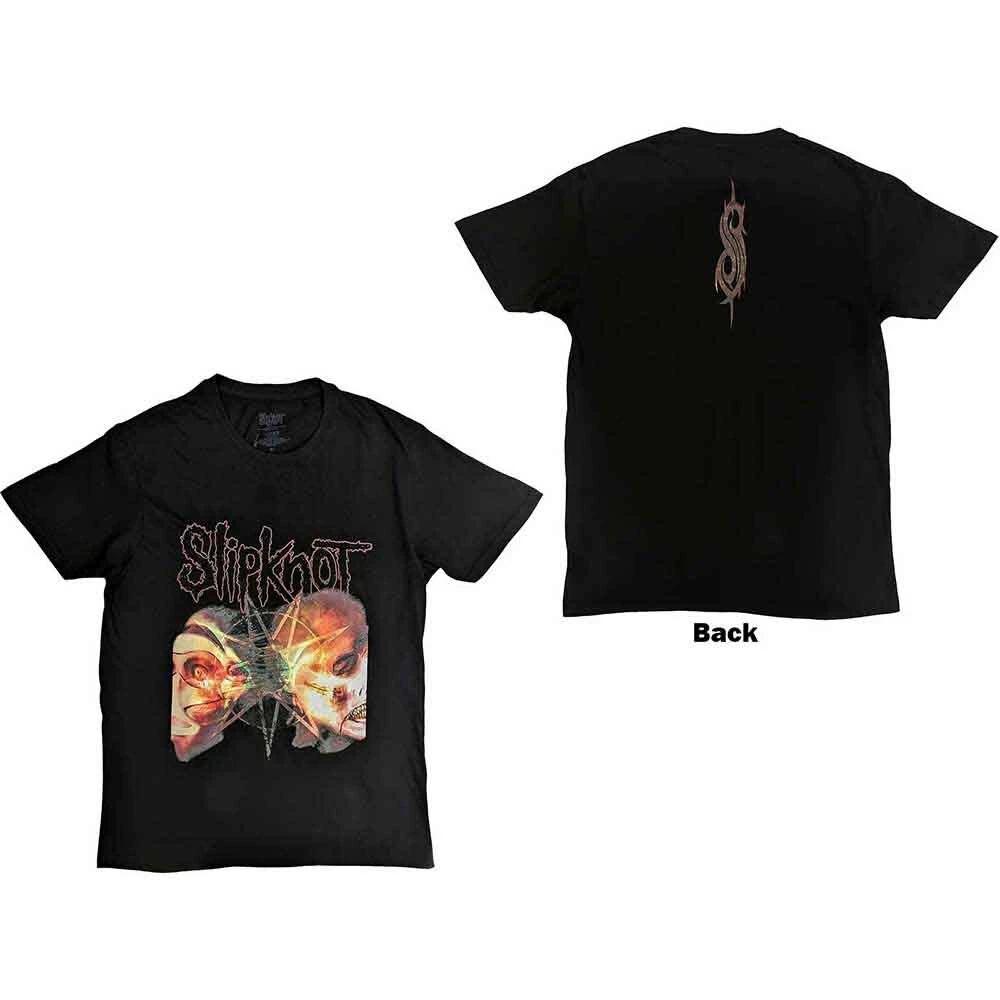 Футболка унисекс Slipknot: 2 Лица (Назад Печать) (Средняя) 3XL