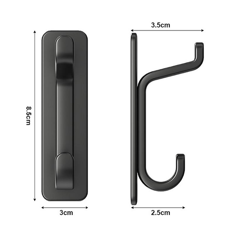 Multifunctional Hook Set, No Drilling Required, For Bedroom Storage, Bathroom, Kitchen, And Entryway Key Racks.