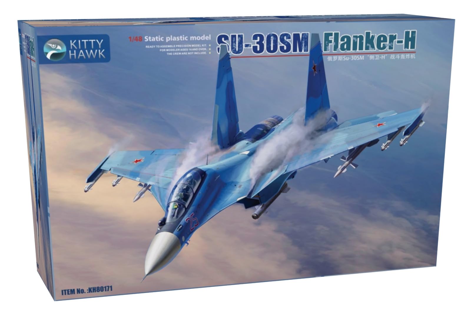 

Kitty Hawk Model Фланкер H Пластиковая модель KH80171 1/48 Су-30СМ (Самолет)