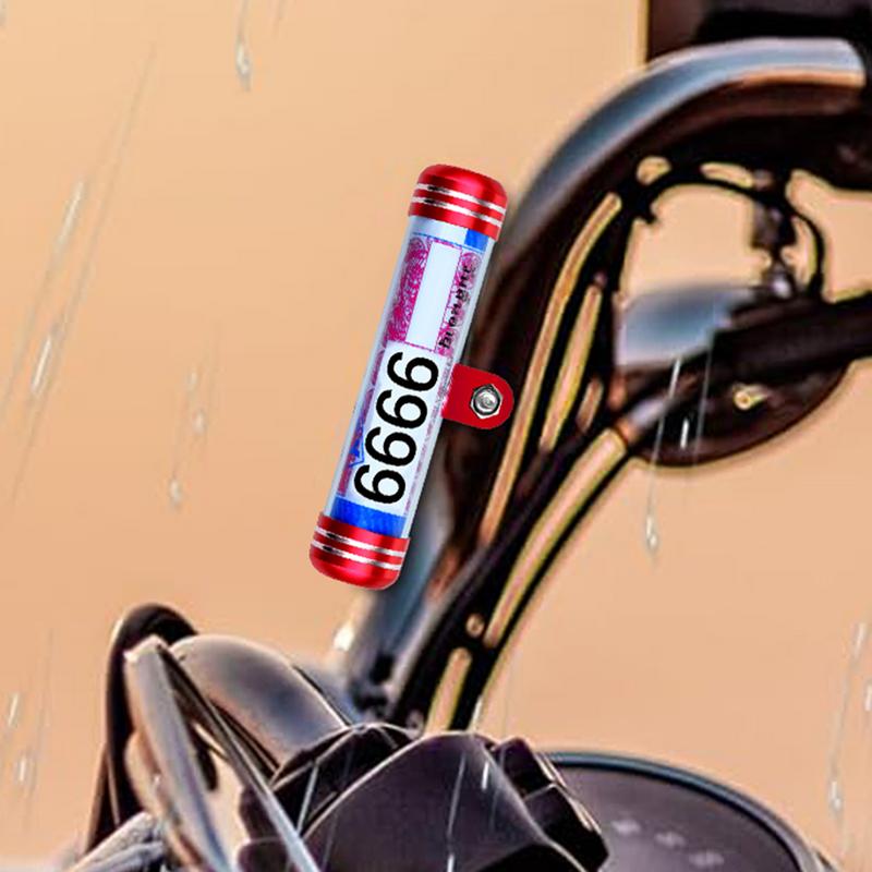 Motorcycle Document Holder Tube Trailer Registration Holder Waterproof Secure Tax Disc Waterproof Cylindrical Holder Frame For