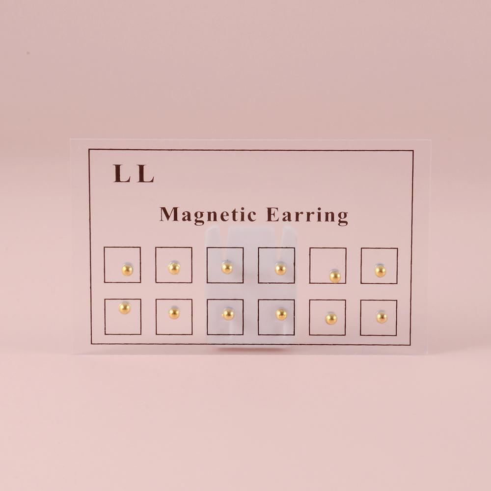 12 Stück/Karte Gefälschter Betrüger Nicht durchgestochen Magnetischer Ohrring Ohrpiercings Magnet Ohr Tragus Knorpel Lippe Labret Stecker Nasenpiercing piercing