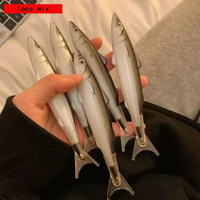 Office School Supplies Serious Fish Creative Funny Pen Fish Shape Black Ballpoint Gadget Stall Popular Small Commodities Kawai