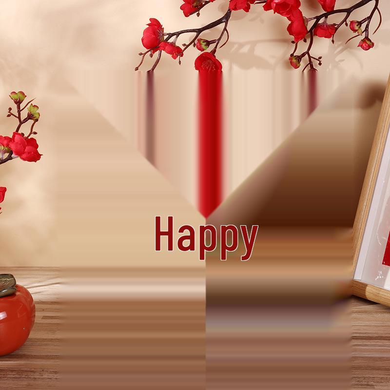 3D Double Happiness Wooden Wedding Ornament Set for Engagement & Celebration Decor