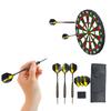 3 Stück Steel Tip Dart Professionelles Metall Dart Set mit Metallschäften und 3 Flights und Darttasche für Enthusiasten