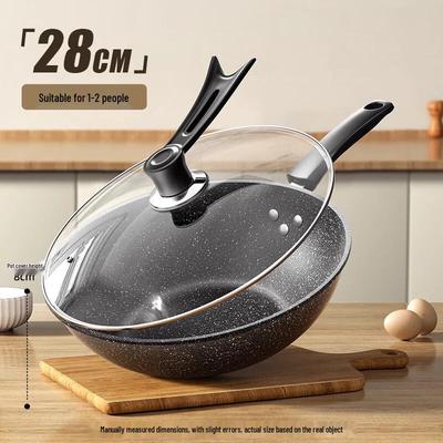 Wok z kamienia Maifan Wutuo, nieprzywierający