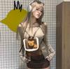 Plush Teddy Bear Printed Brown Backpack Outdoor Cute Casual Fashion Handbag