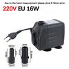 3/5/10/16/25/35/45W EU 220v Submersible Water mirco Pump for Water Gardens Hydroponic Systems Aquarium Tabletop Fountains Pon