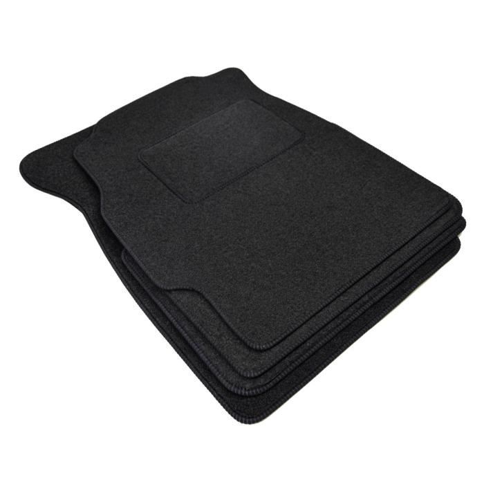 Tapis de sol - Honda - Civic 1997-2001 - Velours noir - 4 pièces - Antidérapant et imperméable