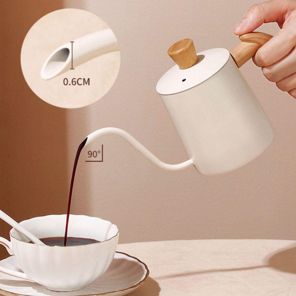 Graduated Pour Over Coffee Kettle 350/600 ML Coffee Maker Pot Simple Gooseneck Coffee Pot  Camping