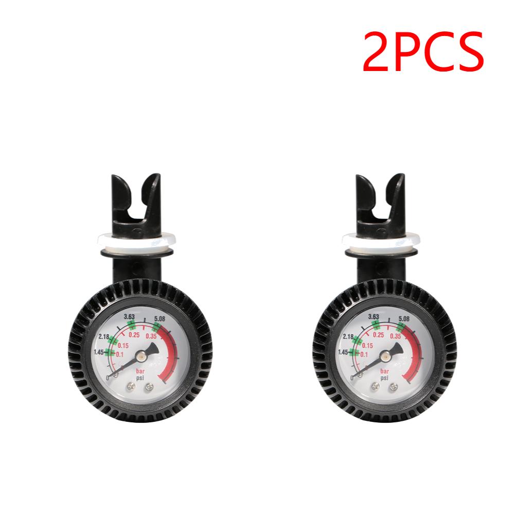 Air Pressure Gauge 5 PSI Inflatable Boat Test Air Valve Connector Air Thermometer  Kayak Pump Gas Meter ABS Barometer