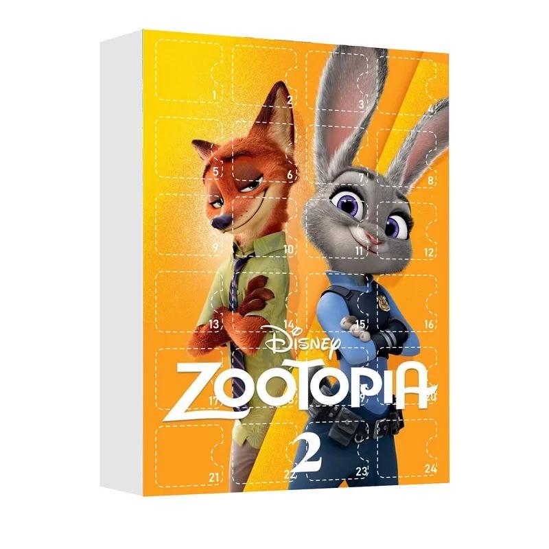 Christmas Zootopia Nick Judy Comes Advent Calendar 24 Days Christmas Countdown Calendar Blind Box Christmas Tree Decor Pendant