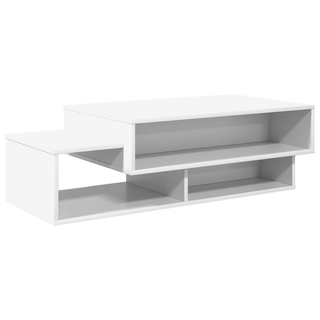 White Coffee Table 105 x 50 x 32.5 cm Engineered Wood