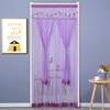 Breathable Mesh Lace Embroidered Door Curtain Punching Free Door Drapes  Girl Room