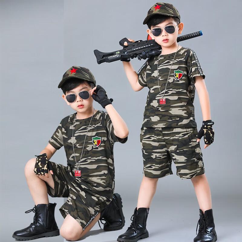 Boys  Camouflage Short-Sleeve Set 120