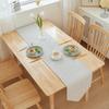Solid Color Quality Linen Table Runner Simple Modern Rectangular Household Coffee Table Multicolor Table Cloth Bed Flag 30X180cm