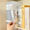 Document Organizer Transparent Double Buckle Plastic Archive Box Waterproof Dustproof Visa Double Buckle Plastic File Box