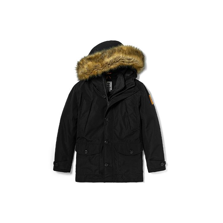 Timberland Parka Coats Men`s Black Hooded