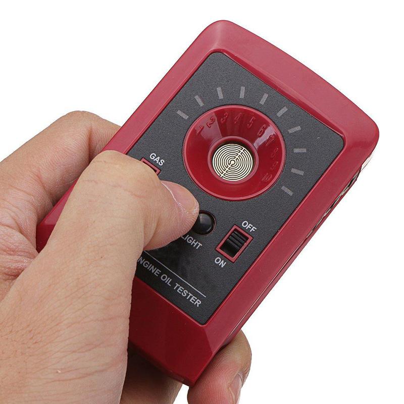 Automobile Car Oil Quality Tester 12V Digital Car Oil Tester LED Digital Gas Diesel Fluid Analyzer Engine Oil Quality Detector