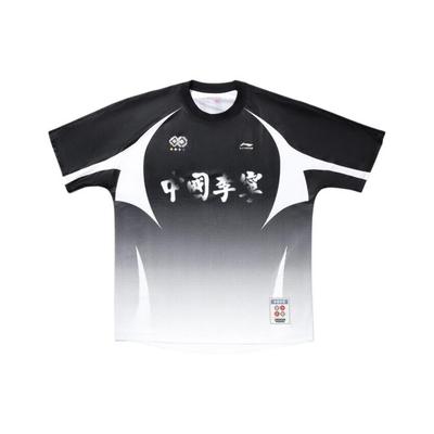 Li Ning Trendy Sports Series Round Neck Letter Print Gradient Comfortable Versatile Short Sleeve T-Shirt Men Tops AAEV017-1