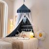 Dome Bed Curtain Children's Indoor Light-proof Bed Curtain Windproof Bedside Ceiling Blackout Double-layer Mosquito Net Curtain