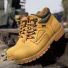 Men'S Tooling Martin Boots With Cotton Thermal Snow Boots Thick-Soled Big Head Men'S Shoes
