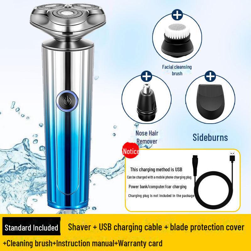 Rechargeable Multifunctional Waterproof Electric Beard Shaver