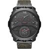 7358 Machinus Black Denim Watch Men's Ion-Plated