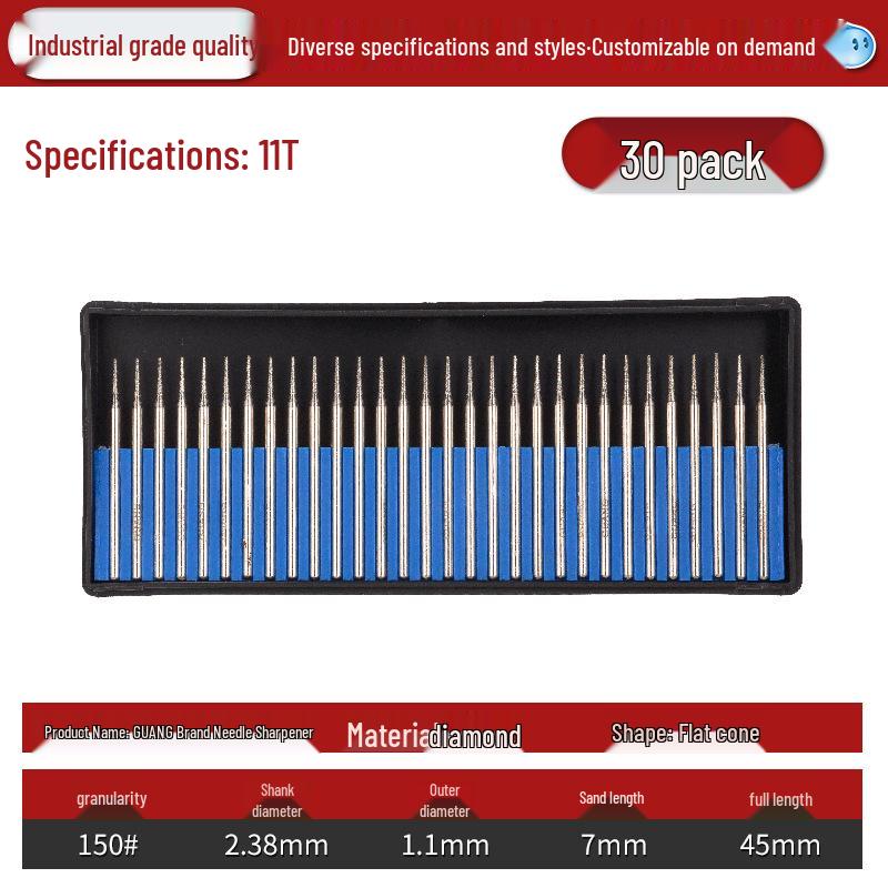Lin Guang Diamond Electroplated Grinding Needle for Jade Carving and Mold Polishing