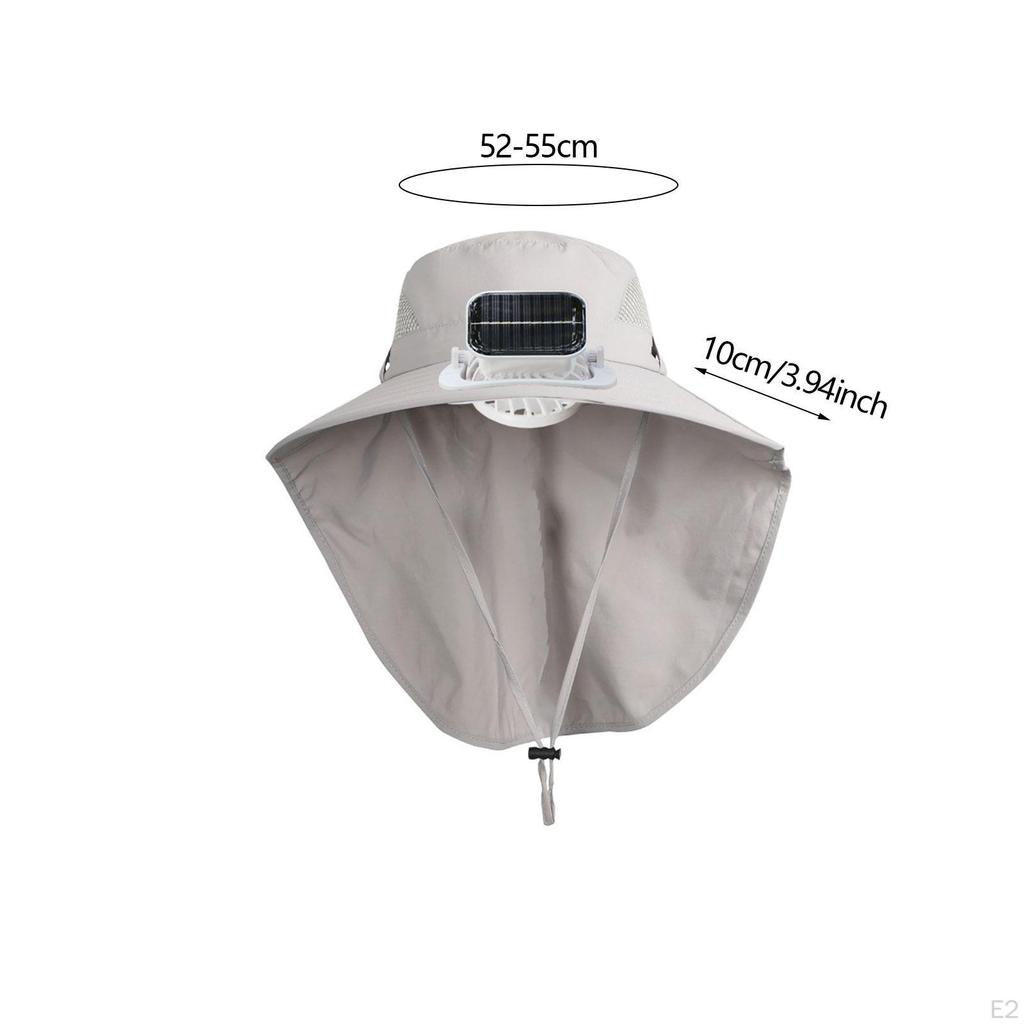 Children Outdoor Hat with Solar Fan Cooling Multifunctional Rechargeable for Sport Golf Hiking