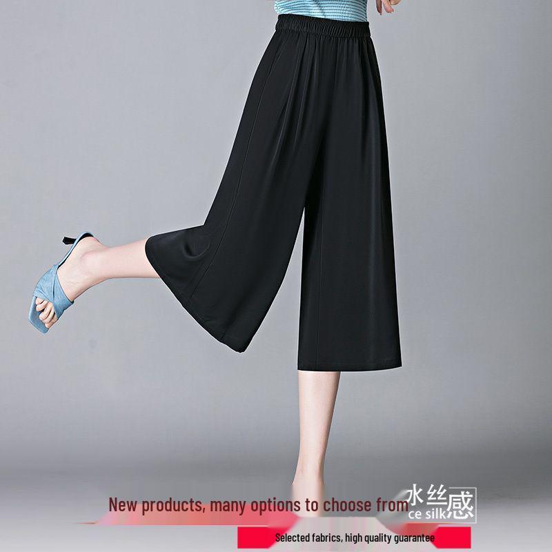 

Floral High Waist Midi A-Line Skirt with Draped Hem M (80-100 jin)