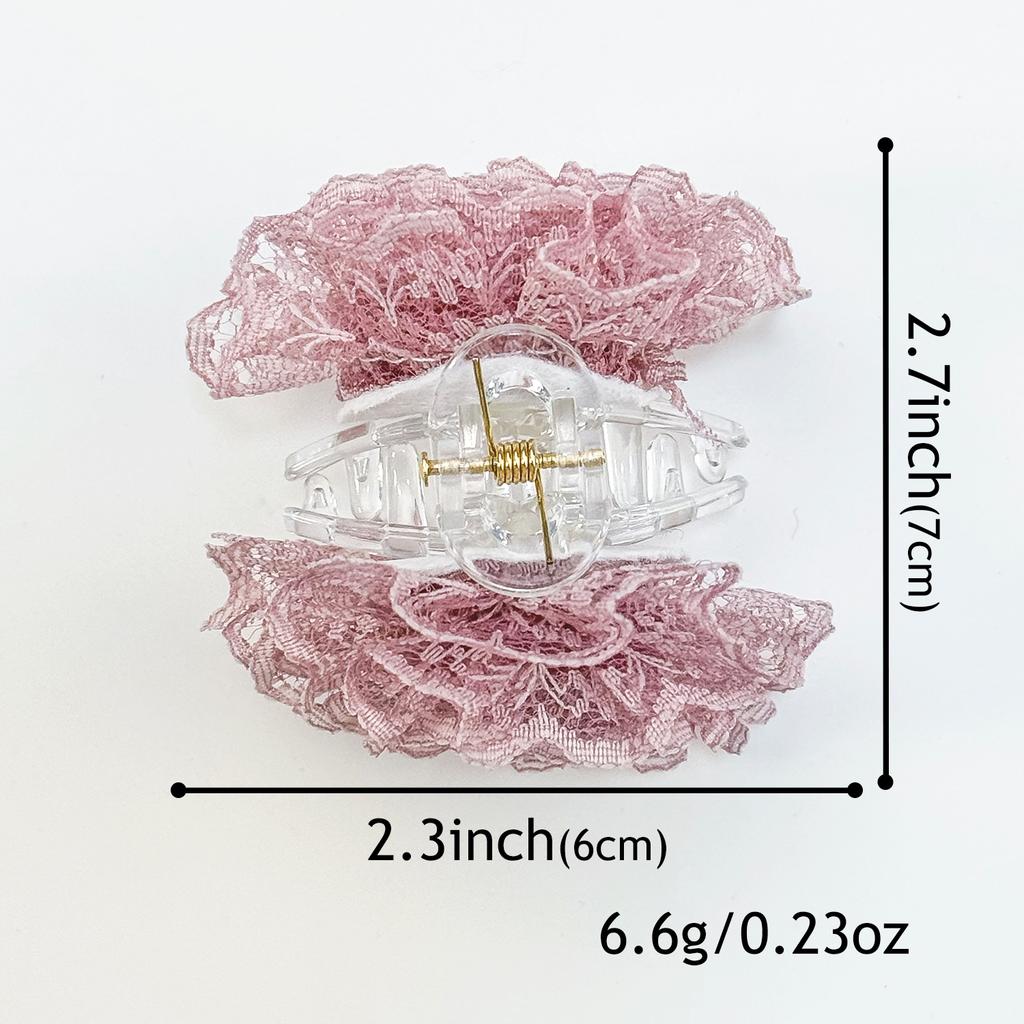 Neue Mini Blumen Haarspangen Mädchen Kinder Spitze Blumen Pferdeschwanzhalter Haarklammern Haarspangen Mode Haarschmuck