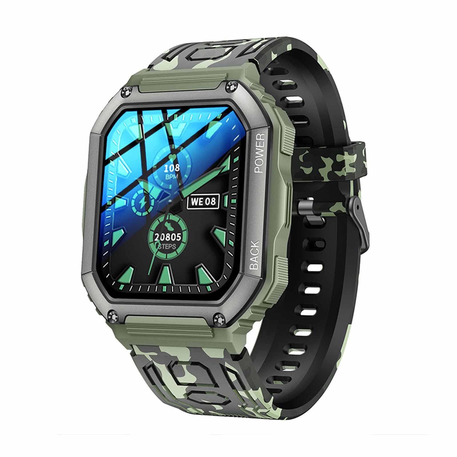 

Мужские водонепроницаемые светящиеся наручные часы-будильник для бега One Size