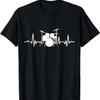 Drums Heartbeat Funny for Drummers & Percussionists T-Shirt
