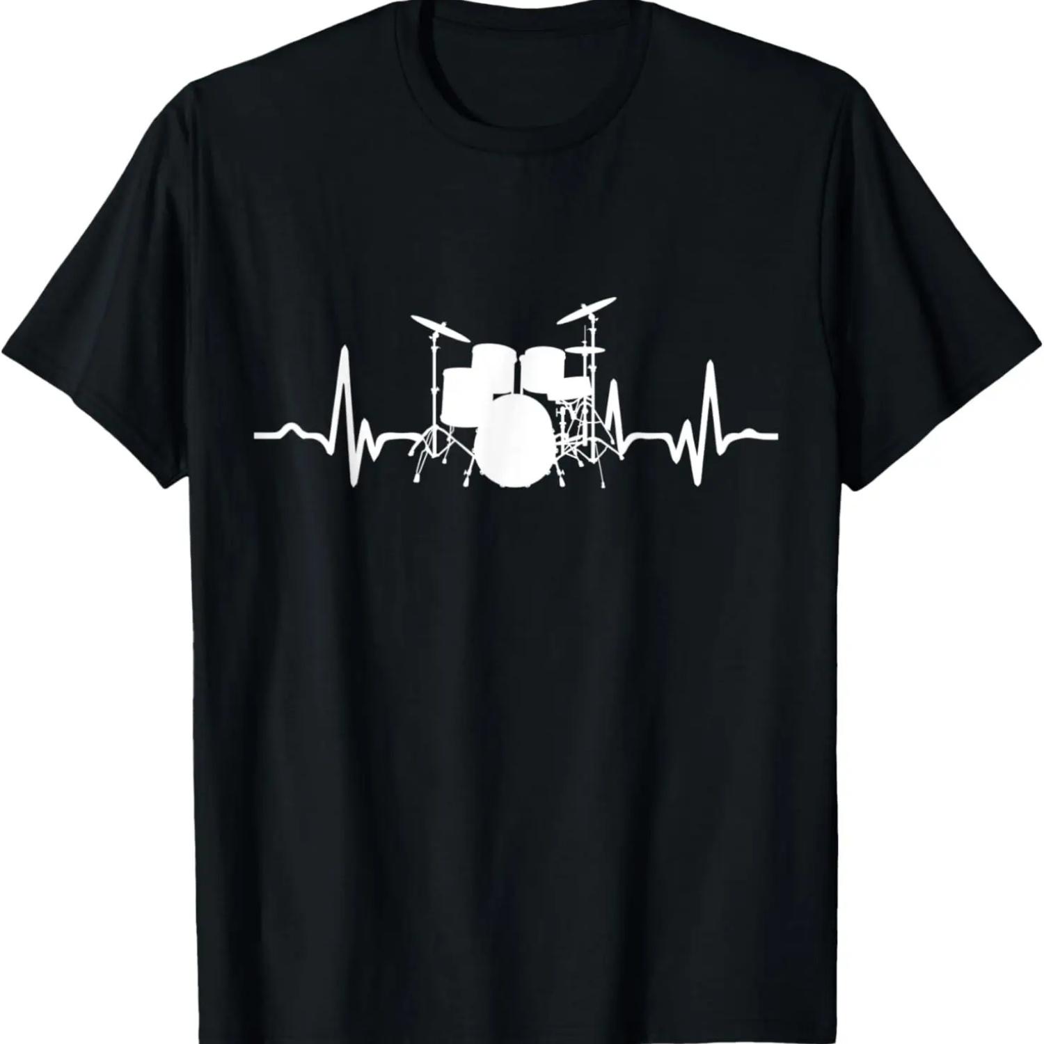 

Барабаны Сердцебиение Смешная для Барабанщиков и Перкуссионистов Футболка XXXXXL чёрный