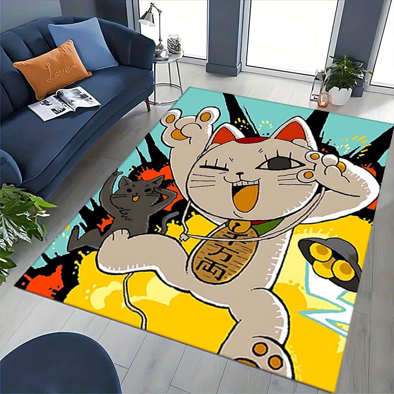 1pc Anime Cat Chair Mat: Cute Cartoon Design for Office and Home Decor - Perfect Gift for Any Season!U090