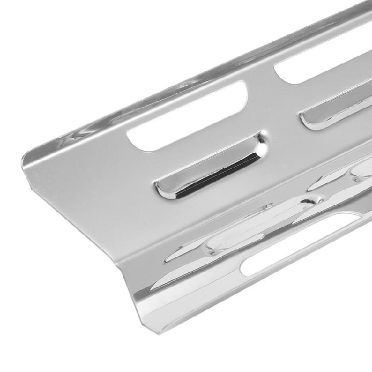 4 Stück Edelstahl Gasgrill Hitzeschutzblech Deflektor Grill Flammenlöscher