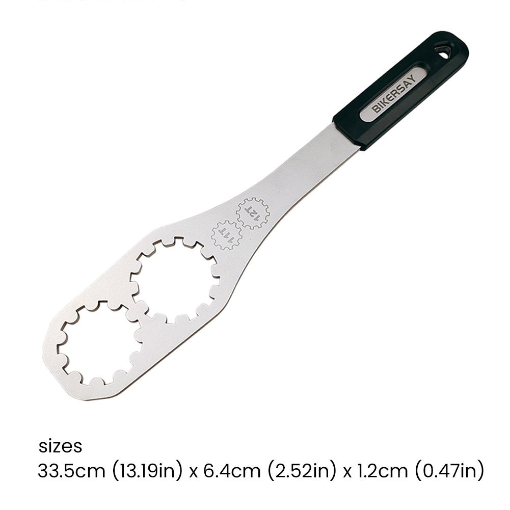Bicycle Cassette Flywheel Removal Tool Stainless Steel Flywheel Fixed Wrench 11T/12T Bicycle Freewheel Repair Tool чёрный