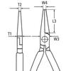 Half-Round Cutting Pliers 140Mm - Kn 25 01 140