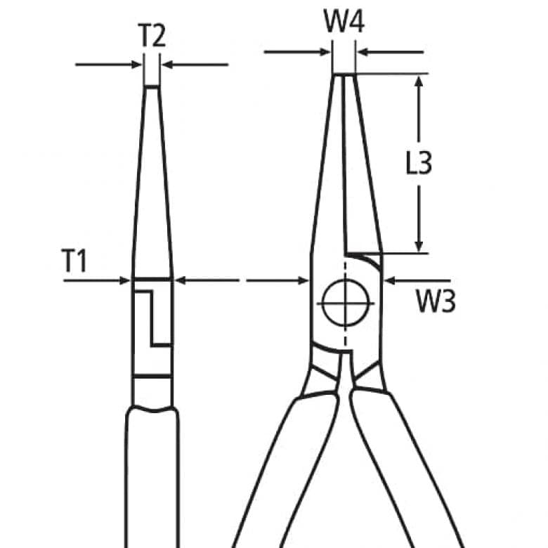 Half-Round Cutting Pliers 140Mm - Kn 25 01 140