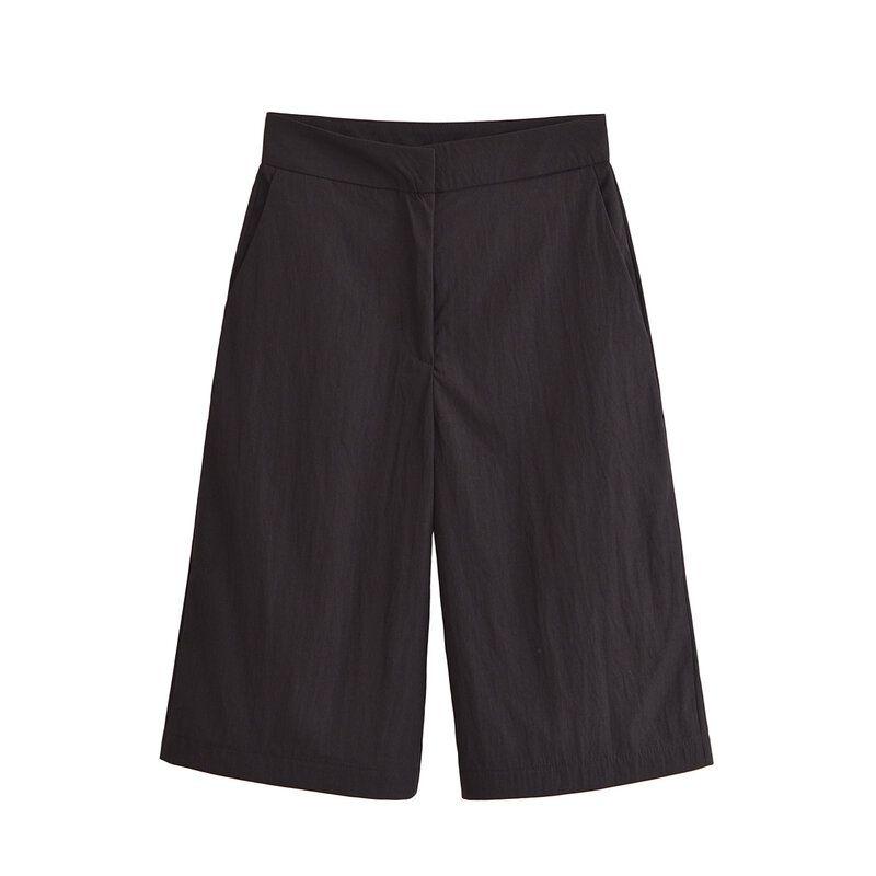 

Fashion Style 2024 New Fall Women s Clothing Stylish Short Skirt Hem Tops Mid Waist Shorts 4437230 Pants L