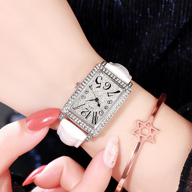 Diamond Belt Watch Women'S Square Retro Trendy Wrist Watch Women'S Watch