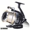 Metal Fishing Reel for Carp and Sea Fishing Spinning Type with High Gear Ratio Dual Color and Dense Line Arrangement  for Long Distance Casting