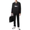 PUMA x Maison Kitsun Half Zip Sweater 'Black White' Men's 532322-01