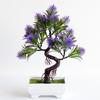 Artificial Bonsai Vivid Easy Care Colorfast Decorative Fake Pine Tree Bonsai Home