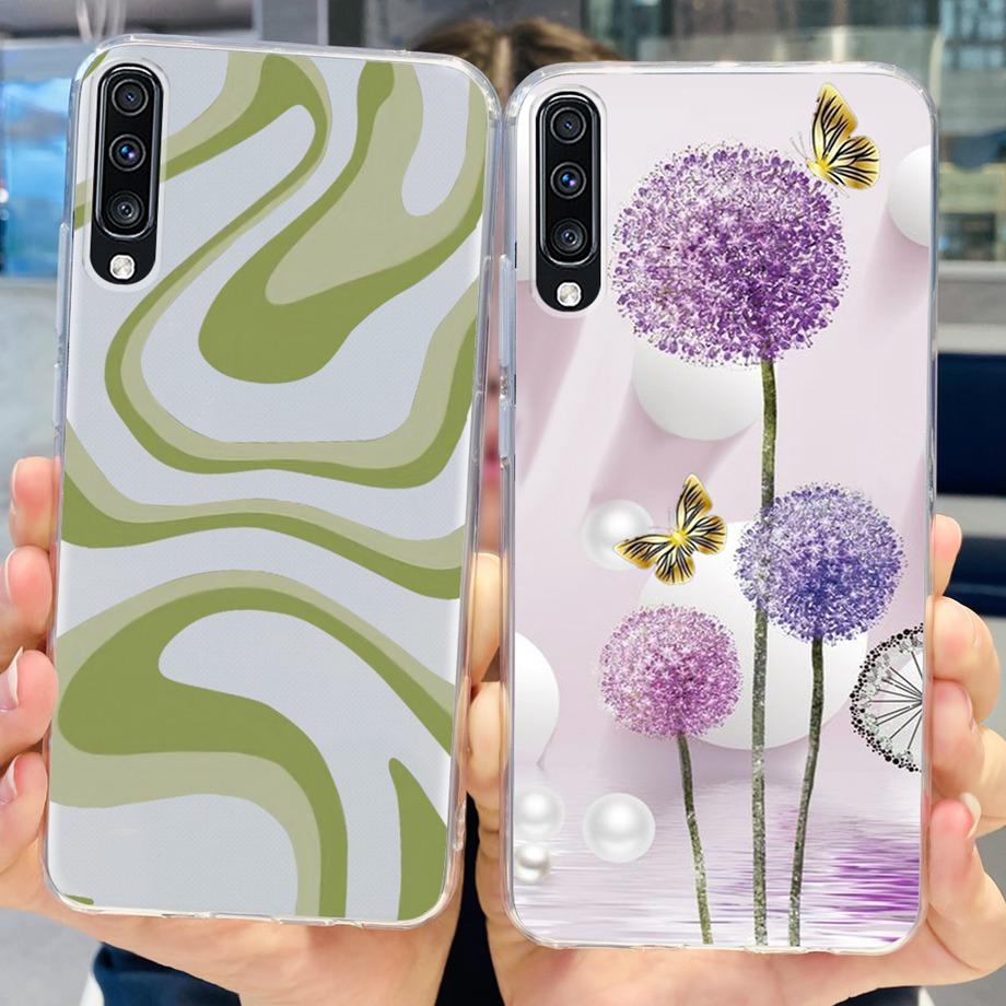 For Galaxy A50 A50s A30s Samsung Phone Case Back Cover For Fundas Samsung A50s A 50 A505F Coque Bumper Soft Clear TPU Silicone