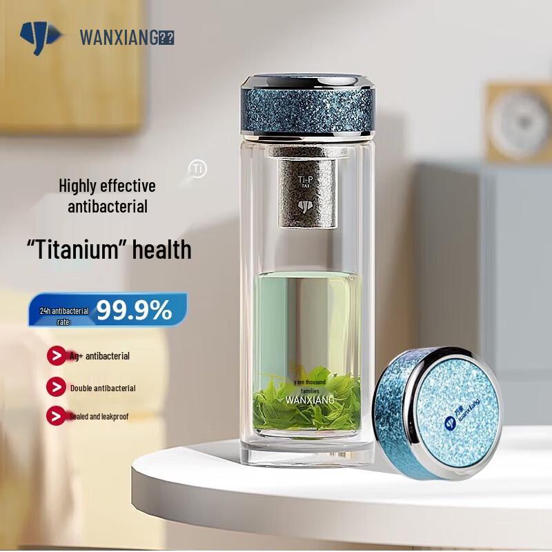 Wànxiàng Antibacterial Double-Wall Glass Tumbler